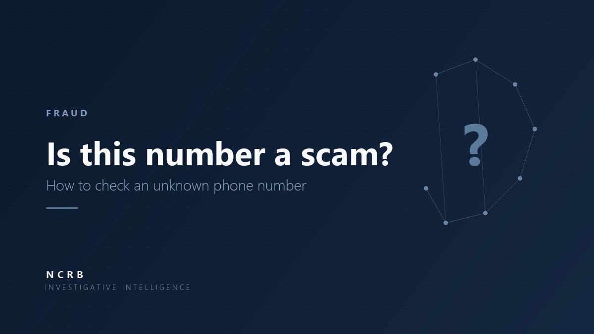 Is this number a scam? How to check an unknown phone number