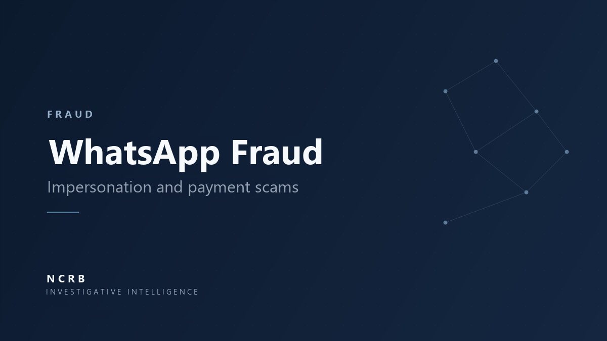 WhatsApp fraud and impersonation investigation with preserved chat evidence